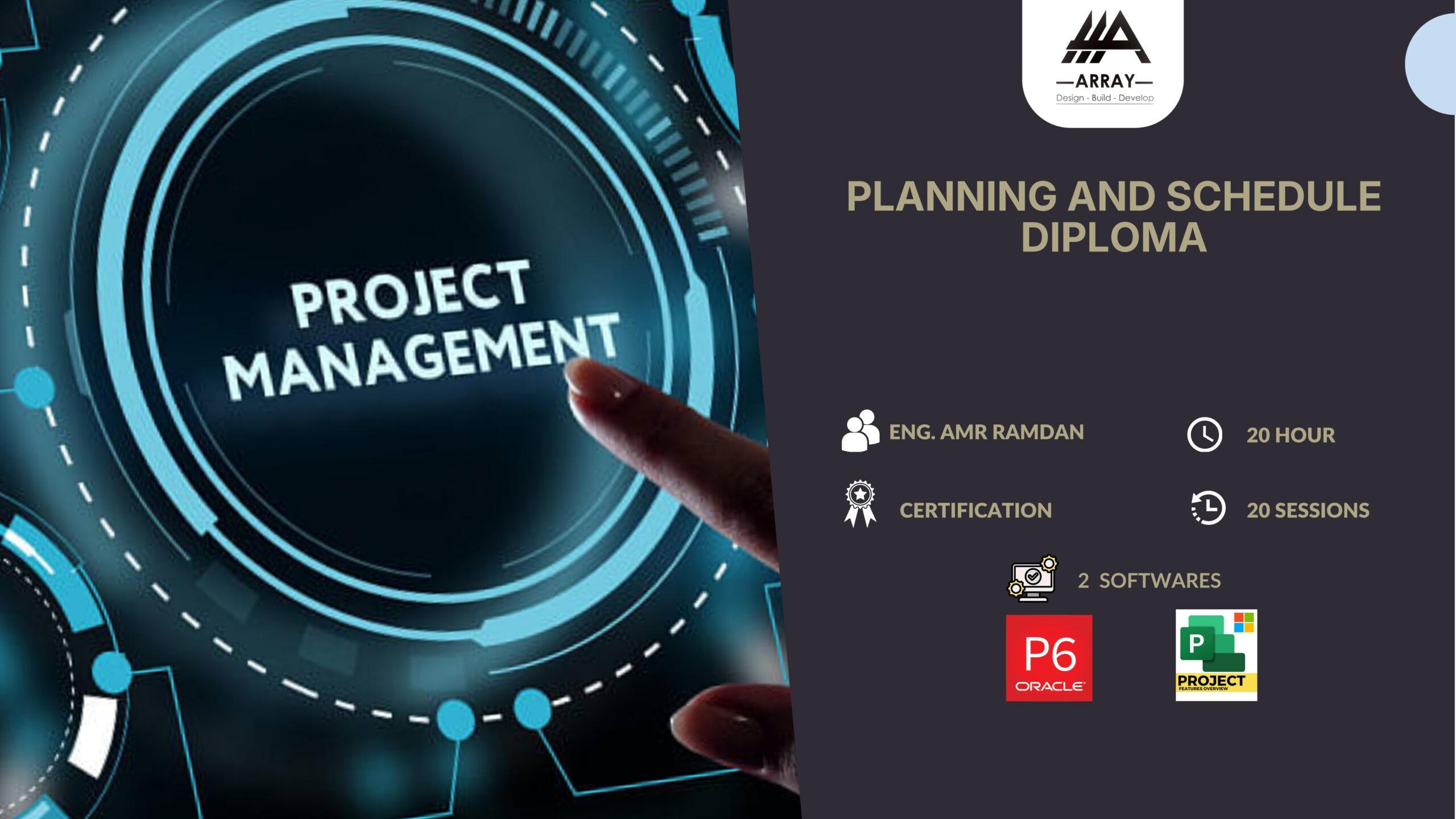 Planning and schedule Diploma – Arabic Version