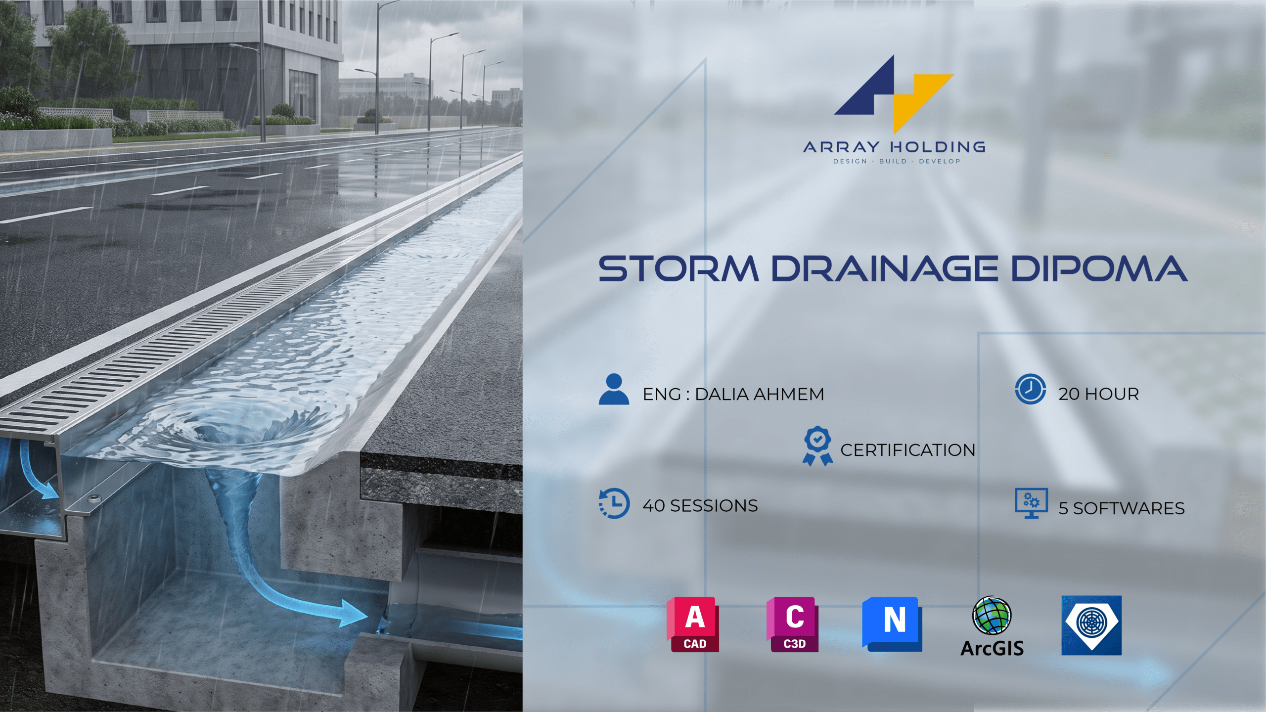 Storm Drainage Network Diploma – Arabic Version