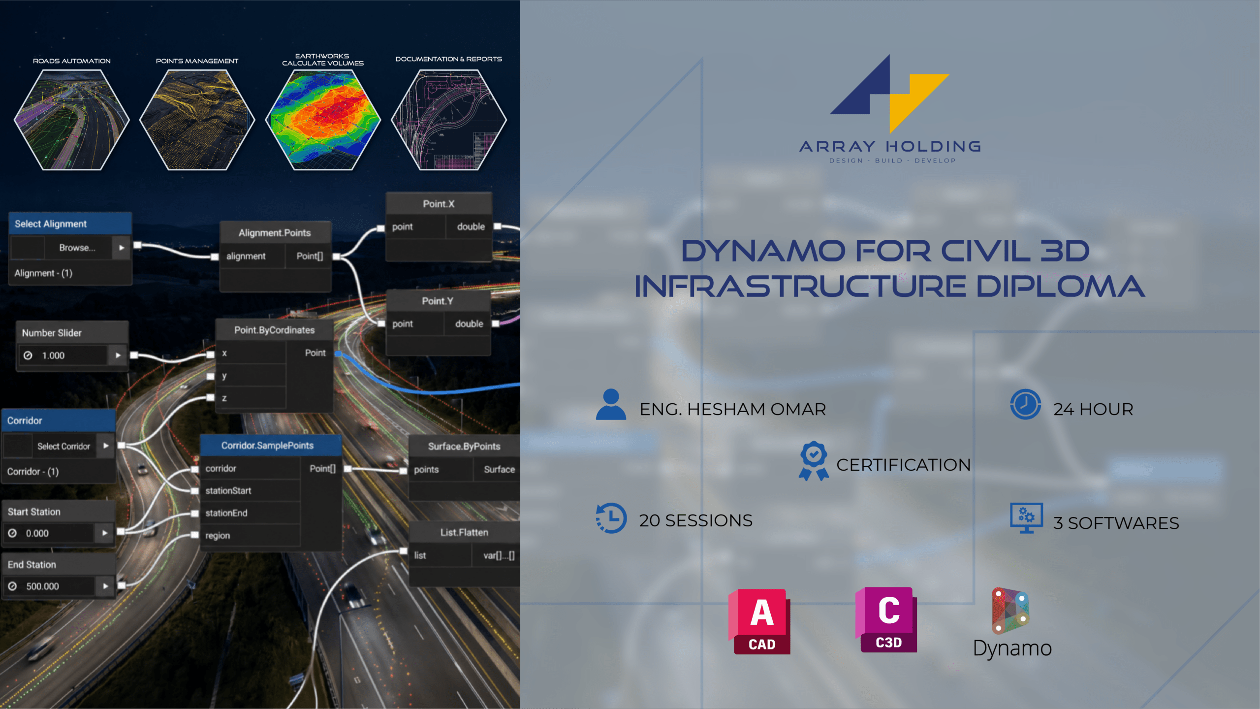 Dynamo for Civil 3D (2026 Edition) – Arabic Version