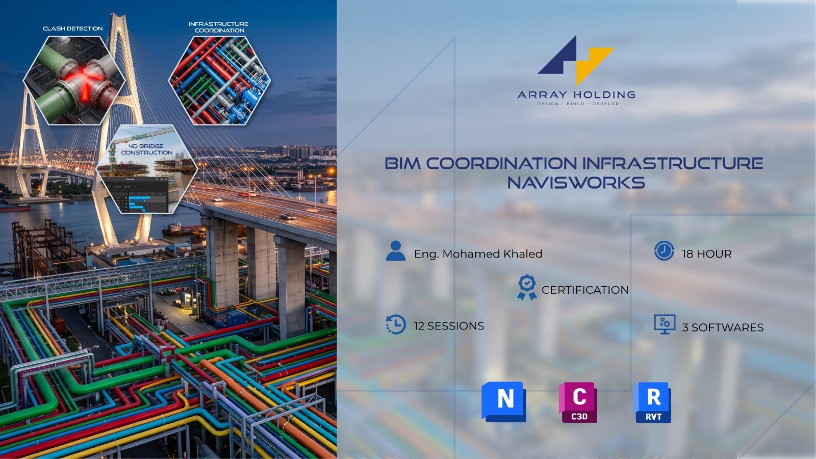 Infrastructure BIM Clash & Coordination with Navisworks – Arabic Version
